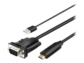 4XHDMIVGA6FTU 4XEM Vga Hdmi Adapter Cable Cabl Converter Usb