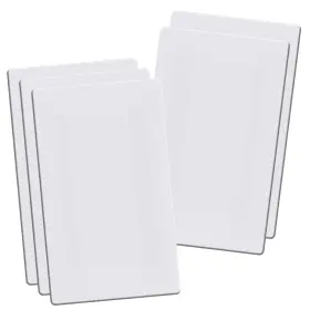 Aadniee Fawpn-1-5 Screwless Blank Wall Plates 1-gang Child Blank1 Gang Gloss White