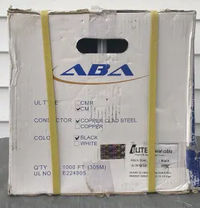 RG6URBK1 ABA Elite Dual Shield Coaxial Cable