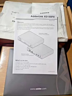 XD150FX-MM-US ADDER Dvi Usb Kvm Extender Rx Set Single Duplex