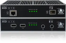 XD614P-DP-US ADDER Link Quad Head Kvma Extender