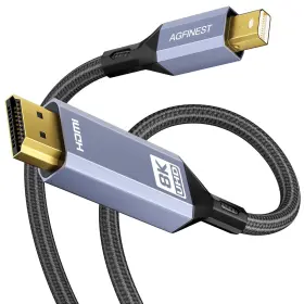 763704124020 AGFINEST Mini Displayport Hdmi Cable Dp Braided