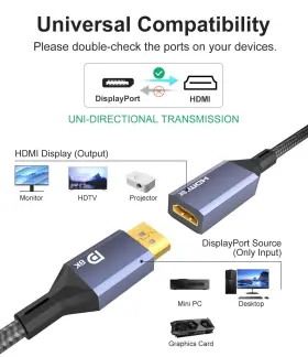 763704124204 AGFINEST Display Port Hdmi Adapter Dp #2