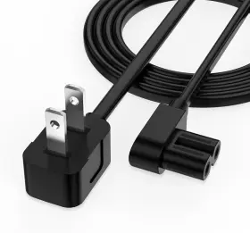BUXR8-BK09 AGVEE Right Angle Tv Power Cord Prong Figure
