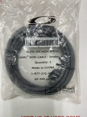 ASB271025535-3M ALL SYSTEMS BROADBAND Hdmi Mini Cable Male