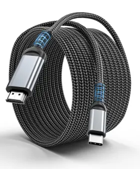 C-HDMI-GREY-15FT ALLEASA Usb Cable Plugs Thunderbolt Comp