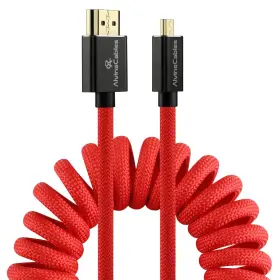MHDHDX39 ALVINS CABLES Micro Hdmi Braided Coiled Cable