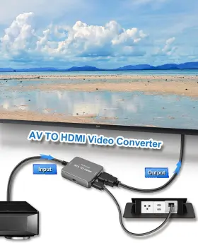 HI-AV03 AM Rca Hdmi Converter Adapter Cvbs Video Audio #3