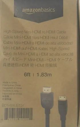 7213 AMAZONBASICS Basics High Mini Hdmi Cable Feet