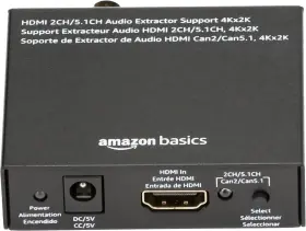 Amazonbasics Audex1 Amazon Basics 4k Hdmi To And Audio Rca Stereo Or Spdif Extractor