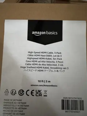 B01H7M782G AMAZONBASICS Basics Hdmi Cable High Uhd Hdr