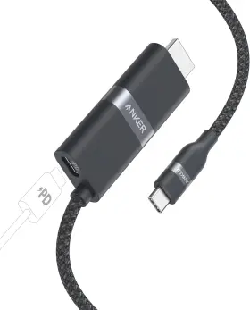 Anker 194644225605 New - Nano Usb C To Hdmi Cable Adapter With 140w Pd Fast Charging 3ft Blac