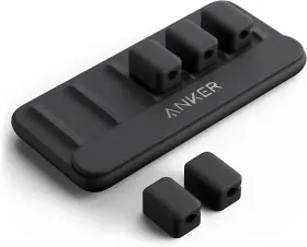 Anker A8891 Multipurpose Cord Keeper - 5 Clips For Lightning Usb C 1 Pack Black Anker A8891 Multipurpose Cord Keeper - 5 Clips For Lightning Usb C 1 Pack Black