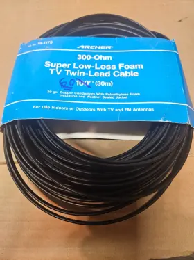15-1175 ARCHER Loss Foam Tv Twin Lead Cable Ham Antennas