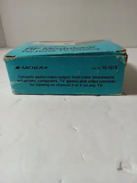 15-1273 ARCHER Video Rf Modulator Line Level Signal Vhf Tv