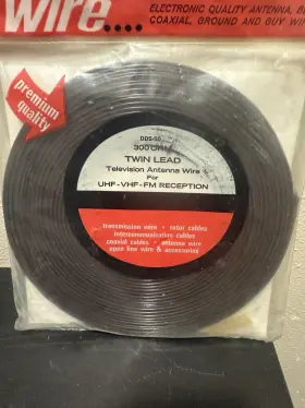 DDS-50 ARCHER Saxton Tv Flat Twin Lead Antenna Wire Nos #3