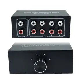 L-SWITCH-RCA-4WAY ARKLOVE Audio Sound Selector Female Stereo