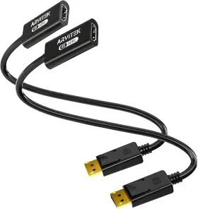 B0D83NBBSS ARVITEK Displayport Dp Hdmi Adapter Pack Uni Male