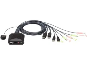 CS22DP ATEN Usb Displayport Cable Kvm Switch Remote Port