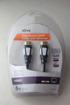 735854901912 ATIVA High Hdmi Cable Ethernet