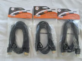 Atlona 431-2 Lot Of 3 6ft High Speed Hdmi Cables 24k Gold Plated Connectors