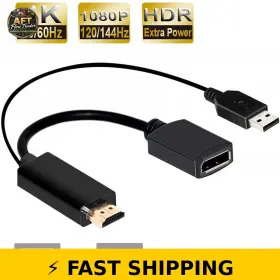 Aubeamto 607603075550 4k 60hz Hdmi To Displayport Adapter - Active Converter