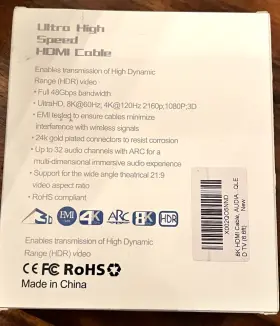 768894173483 AUDIANO Hdmi Cable Earc Dynamic Hdr High #2