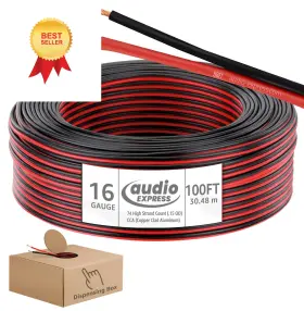 AXWIRE-16RB AUDIO EXPRESS Stereo Speaker Wire Cable