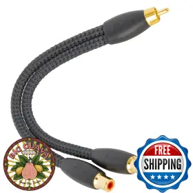 B000GUSQJG AUDIOQUEST Splitter Rca Male Female Cable