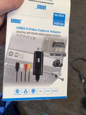 VGB100 AUGUST Usb Transfer Cable Vhs Dvd Xbox Video Record