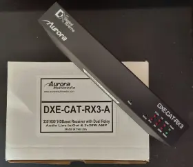 DXE-CAT-RX3-A AURORA MULTIMEDIA Hdbaset Receiver Dual Relay