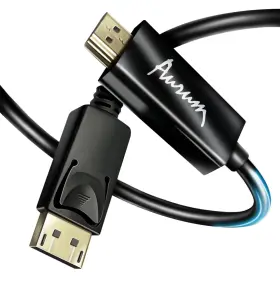 Aurum Cables 850040908596 4k Displayport To Hdmi Cable 6ft Dp Male Video Uhd Uni-directional A Aurum Cables 850040908596 4k Displayport To Hdmi Cable 6ft Dp Male Video Uhd Uni-directional A