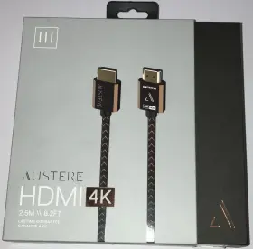 Austere 3s-4khd1-2.5m Iii Series 4k Hdmi Cable 2.5m Premium Certified Hdr 18gbps Austere 3s-4khd1-2.5m Iii Series 4k Hdmi Cable 2.5m Premium Certified Hdr 18gbps