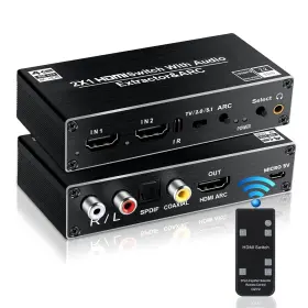 799968389028 AVEDIO LINKS Hdmi Switch Audio Extractor Inputs