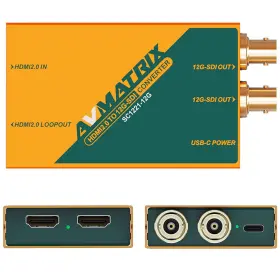 Avmatrix 971118002849 Hdmi 2.0 To 12g-sdi Broadcast Converter Loopout 4k60 Resolution Po Avmatrix 971118002849 Hdmi 2.0 To 12g-sdi Broadcast Converter Loopout 4k60 Resolution Po
