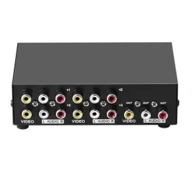 094276901840 AXGEAR Switch Box Selector Port Rca Audio Video #3