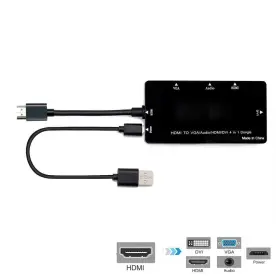 094276902236 AXGEAR Hdmi Dvi Vga Adapter Cable Audio Mirror #3