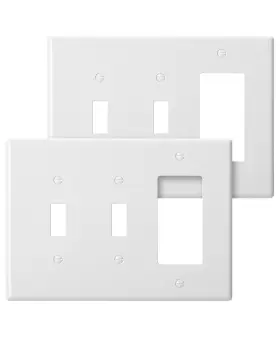 HRLH321B222 BATES CHOICE Combination Wall Plate Pack Double