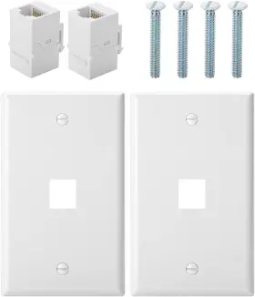 PEWP16B203 BATES CHOICE Port Ethernet Wall Plate Pack