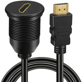 723980550487 BATIGE Hdmi Male Female Car Mount Flush Cable