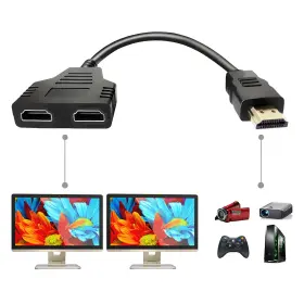 B08JLZWMM4 BATU Hdmi Splitter Cable Male Dual Female Adapter B08JLZWMM4 BATU Hdmi Splitter Cable Male Dual Female Adapter