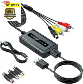 744110455281 BCROKORY Rca Svideo Hdmi Converter Aspect Switch