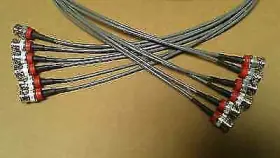 Belden 4525 6 Pack Ds3/735a Strand Multi Coax Cable Bnc Male To 25 Ft
