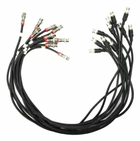 Belden Fsns559bncu Snap-n-seal 3ft Coaxial Cable For Video Lot Of 11 Used