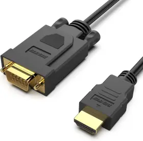 000181BLACK BENFEI Hdmi Vga Feet Cable Uni Directional