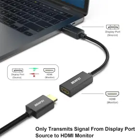 000095BLACK BENFEI Displayport Hdmi Adapter Uni Directional #2