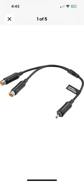 Best Buy Essentials Be-hcl313 6 Inch 2-way 1-male To 2-female Rca Splitter - Black Best Buy Essentials Be-hcl313 6 Inch 2-way 1-male To 2-female Rca Splitter - Black