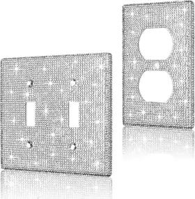 20220427US1014 BEUPY Shiny Rhinestones Wall Plate Cover Bling