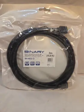 842822043731 BINARY Ultra High Hdmi Cable Ethernet