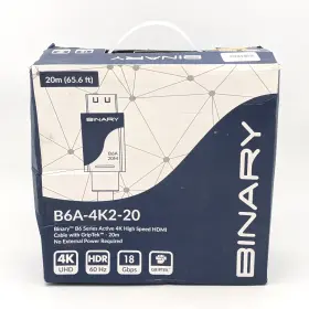 B6A-4K2-20 BINARY High Hdmi Ethernet Cables Hdr